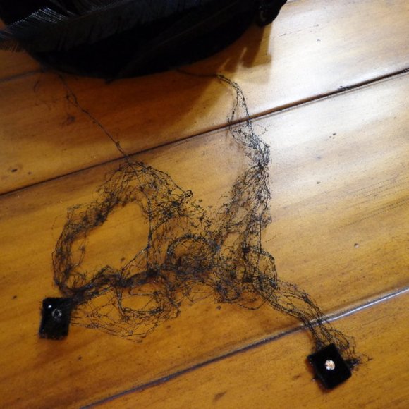 Hat Velvet Feathers Ladies Black Vintage - Picture 6 of 8